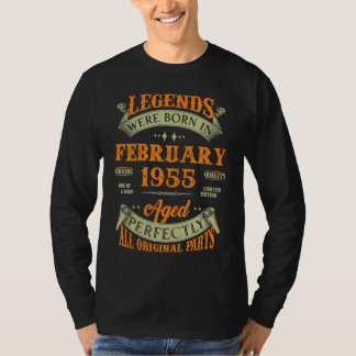 Camiseta 68. º aniversário Nascer de legendas Vintage em fe