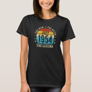 Camiseta 68 anos O Homem Mito Legenda Julho de 1954 68º Bir