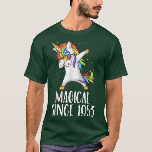 Camiseta 68 anos, unicórnio dab, mágico desde 1953 T-S