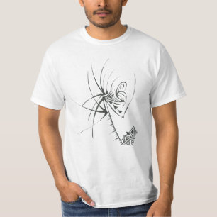 Camiseta 68 Preto Branco Arte Tribal Abstrata Tatuagem