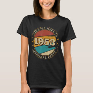 Camiseta 69º Aniversário do Dia de Vintage 1953 Aniversário