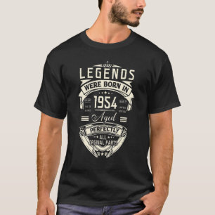 Camiseta 69º Aniversário Nascer De Legendas Vintage Em 1954