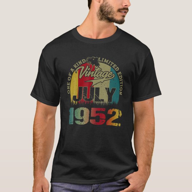 Camiseta 69º Aniversário Oferece Nascer Retroativo De 69 An (Frente)