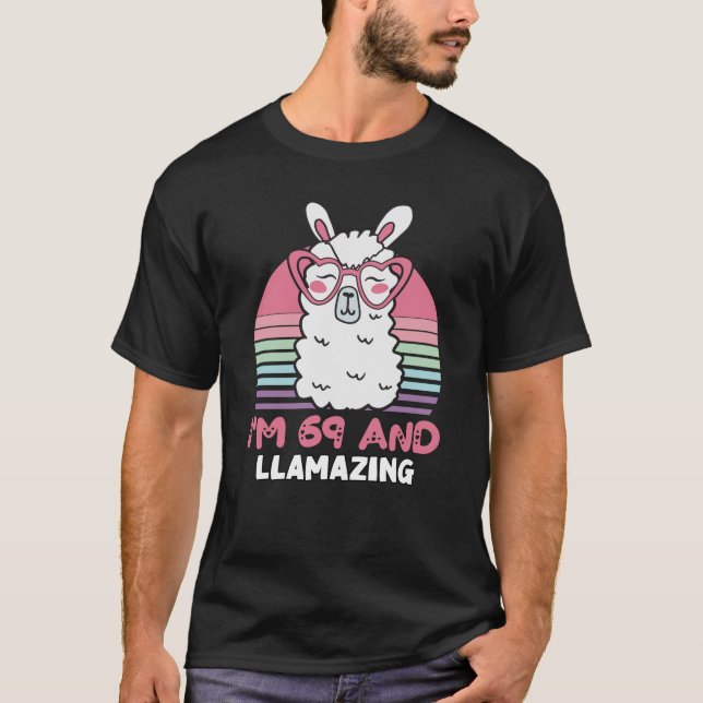 Camiseta 69.º Aniversário, Luz Lama, 69 anos (Frente)