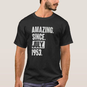 Camiseta 69 anos 69 anos surpreendente desde julho de 1955