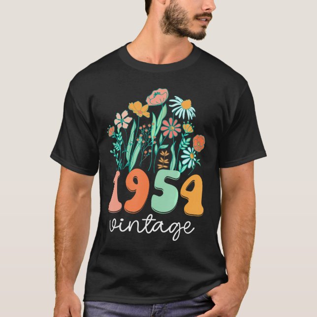Camiseta 69 Anos De Idade 1954 69Th Mulheres Aniversário (Frente)