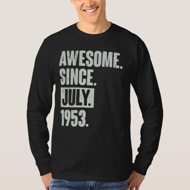 Camiseta 69 anos de idade 69 anos Aniversário fantástico de (Frente)