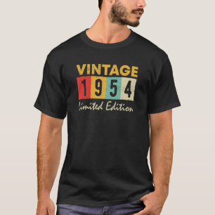Camiseta 69 anos Vintage 1954 69º aniversário