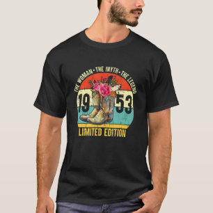 Camiseta 69 Years Old 1953 Limited Edition Cowboy Boots Wes