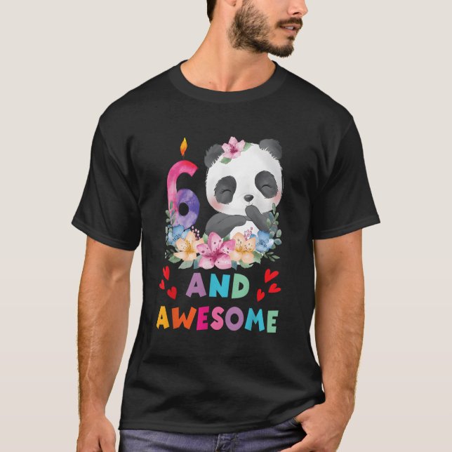 Camiseta 6 6 Panda Unicorn Py (Frente)