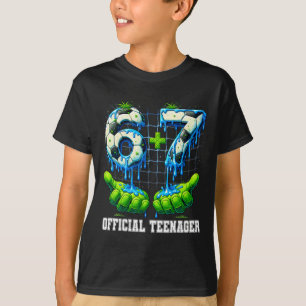 Camiseta 6+7 13 Anos de Idade Oficial Adolescente Gotejamen