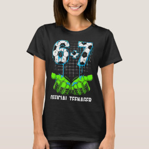 Camiseta 6+7 = 13 Anos Meninos Meninas Adolescente 13º Aniv