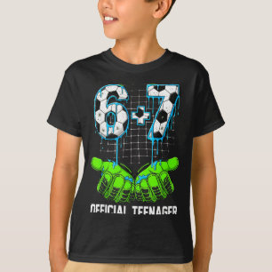 Camiseta 6+7 = 13 Meninos Meninas Adolescentes 13 Aniversár