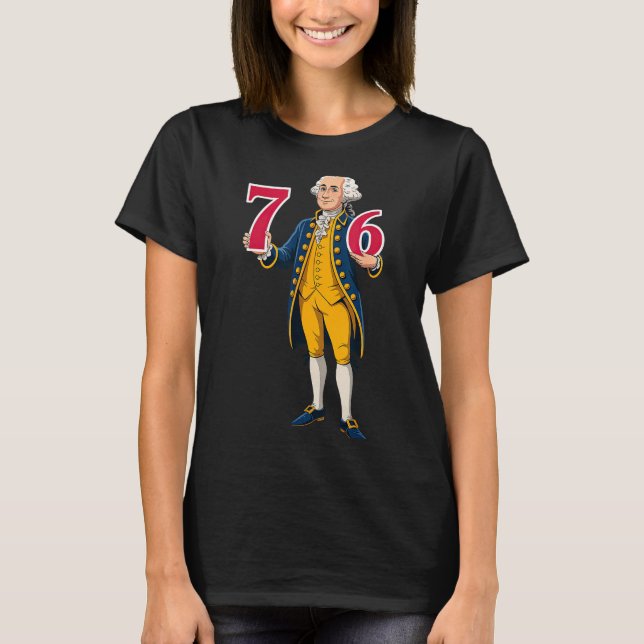 Camiseta 6 7 7 6 George Washington Seis Sete  (Frente)