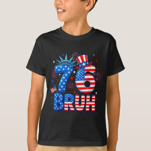 Camiseta 6-7 7-6 george washington sete seis divertido 4 de