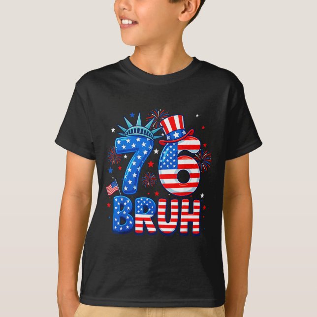 Camiseta 6-7 7-6 george washington sete seis divertido 4 de (Frente)