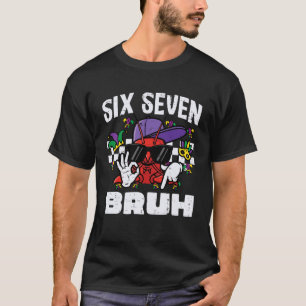 Camiseta 6 7 Carnaval Six Seven Bruh Lagostim 67 Meninos Cr