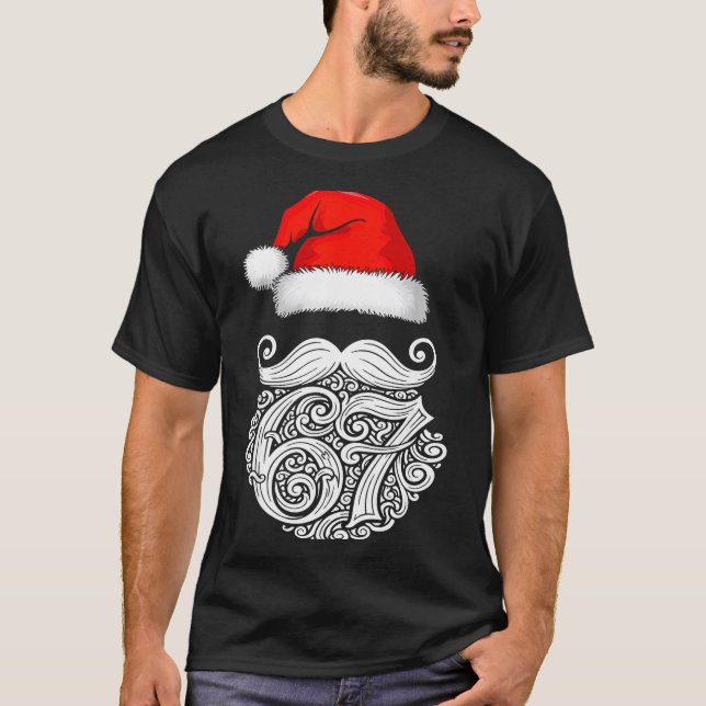 Camiseta 6 7 Christmas 67 Santa Six Seven Christmas Boys Te (Frente)