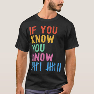 Camiseta 6 7 Engraçado Se Você Sabe Você Sabe Marcas de Con