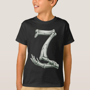 Camiseta 6 7 Esqueleto de Halloween Engraçado 67 Meme Gen A