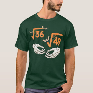 Camiseta 6 7 Halloween Matemática Raiz Quadrada 67 Meme Gen