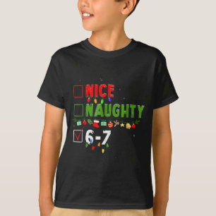 Camiseta 6-7 Meme Legal Travesso 67 Natal Rotação Cerebral