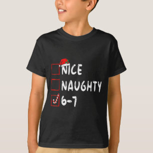 Camiseta 6-7 Meme Legal Travesso 67 Natal Rotação Cerebral