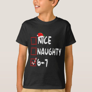 Camiseta 6-7 Meme Legal Travesso 67 Natal Rotação Cerebral