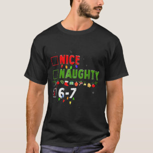 Camiseta 6-7 Meme Legal Travesso 67 Natal Rotação Cerebral