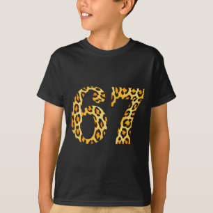 Camiseta 6-7 Meme Leopardo Guepardo Legal Seis-sete