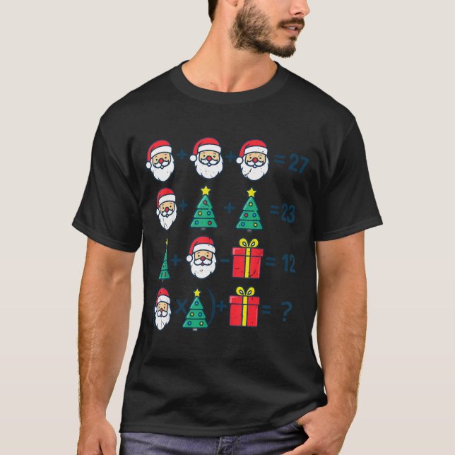 Camiseta 6 7 Order Operation Christmas Math Professor Costu (Frente)