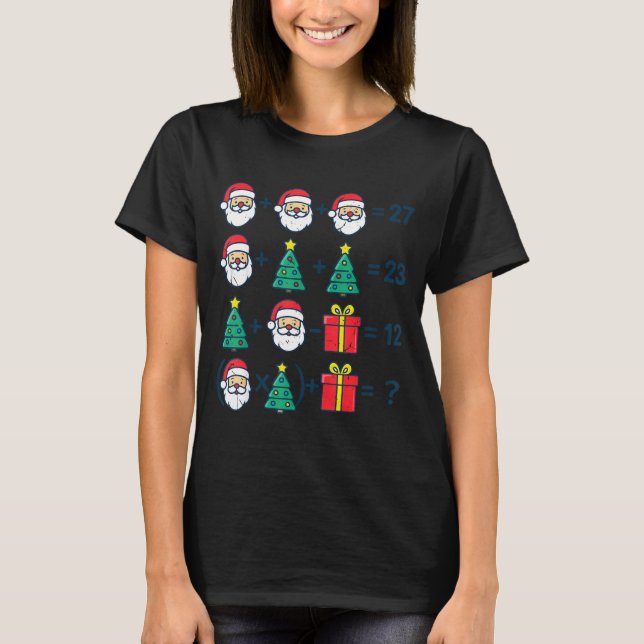 Camiseta 6 7 Order Operation Christmas Math Professor Costu (Frente)