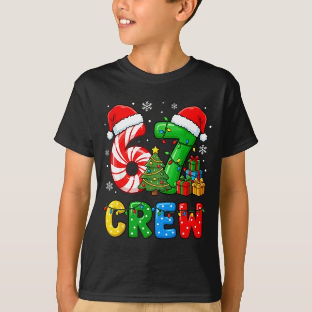 Camiseta 6 7 Pajamas Six Seven Matching Ugly Christmas 67 F (Frente)