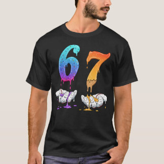 Camiseta 6 7 Six Seven Meme Hands Ice Cream Baseball Drip B