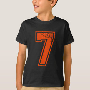 Camiseta 6 7 Teto do Dia de as Bruxas engraçado de aranha n