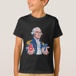 Camiseta 6 7 Washington Fantasia Engraçada 67 Meme Seis Set