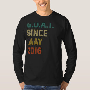 Camiseta 6 Aniversário Com 6 Anos De Idade Caprino Desde Ma