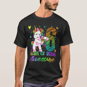 Camiseta 6 Aniversário de 6 Anos Menina Flexibindo Peça Uni