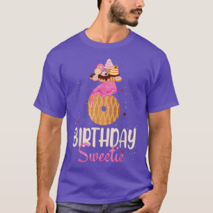 Camiseta 6 Aniversário Docinho Sorvete 6 Anos Rapariga