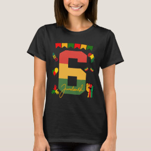 Camiseta 6 Aniversário História Negra 1960 Ano