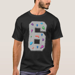 Camiseta 6 Anos De Idade Climática, Bouldering-Boulding, Su