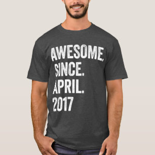 Camiseta 6 anos de maravilha desde abril de 2017, 6 Birthda