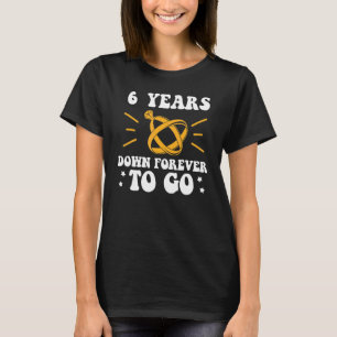 Camiseta 6 anos depois do aniversário do casamento em 6