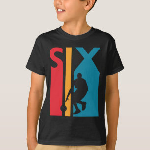 Camiseta 6 Birthday Gift Seis Vintage Bysketbyll 6 Anos Ol