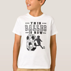 Camiseta 6 Birthday Gift Soccer Player de 6 anos