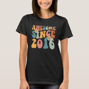 Camiseta 6 Birthday Incrível Desde 2016 Menino De 6 Anos Gi