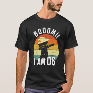 Camiseta 6 Birthday Kid Dabbing 6 Anos Outfit Boys B