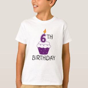 Camiseta 6 Birthday Kids T-Shirt