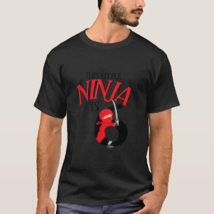 Camiseta 6 Birthday Ninja Sexta Festa Ninja de 6 Anos
