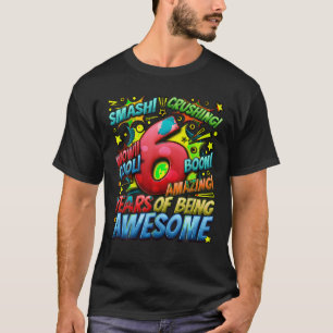 Camiseta 6 Birthday Quic Style Estilo Fantástico Desde 2017